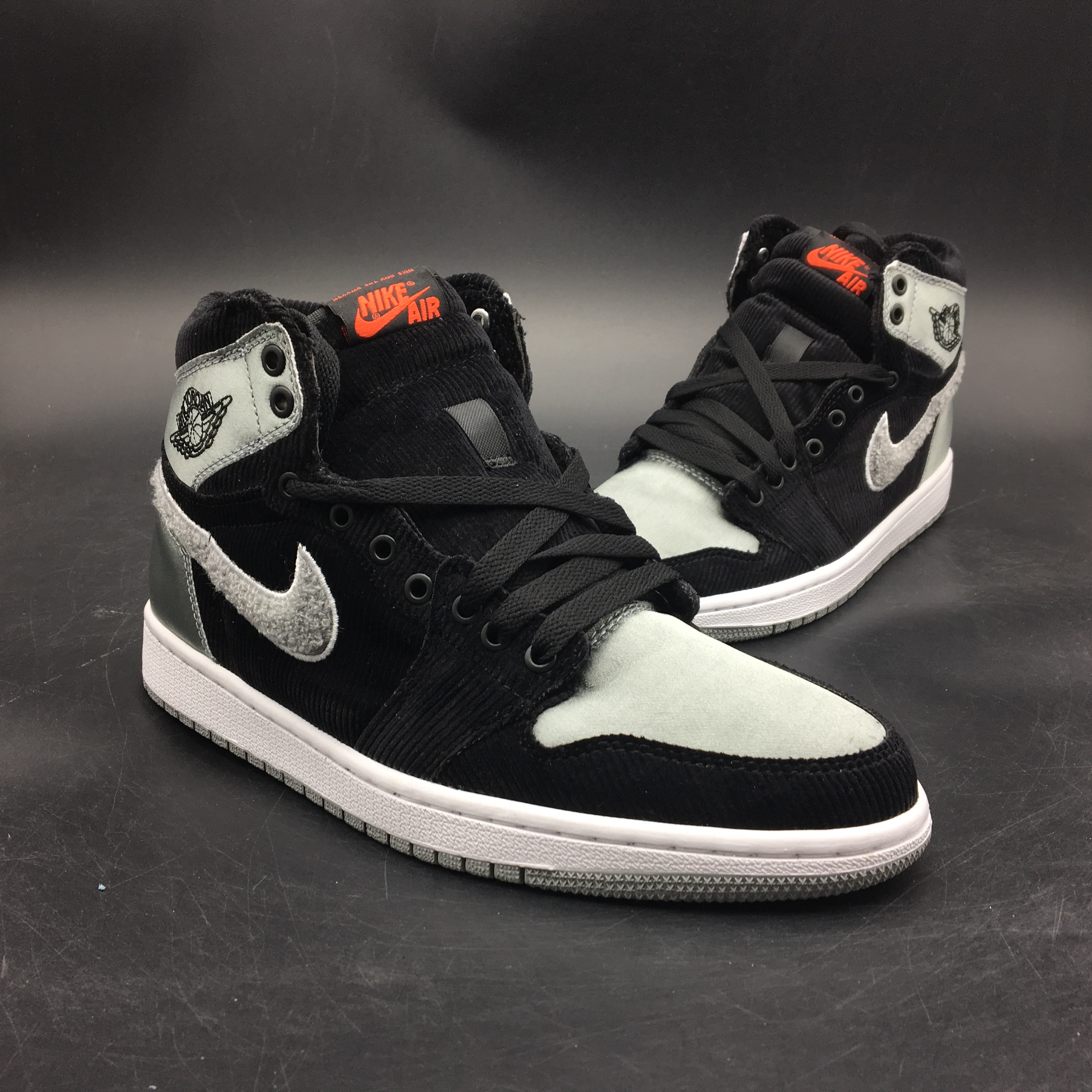 2017 Men Jordan 1 Aleali May Black Silver Shoes